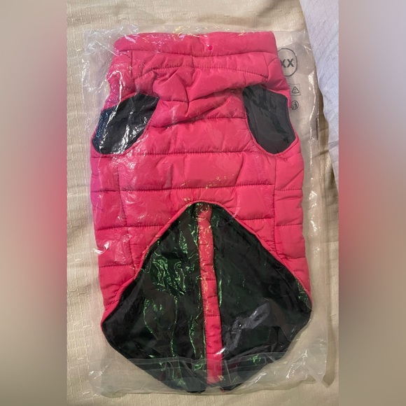 Pink Quilted Puffer Dog Coat - Picture 2 of 4